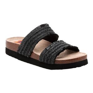 Rocket Dog Womens/Ladies Aruba Raffia Flip Flops / Black